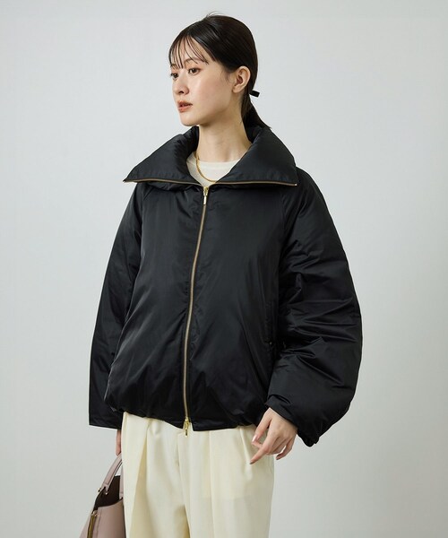 ROPE'（ロペ）の「ハイネックジップショート丈ダウンコート/イージーケア（ダウンジャケット/コート・レディース・ブラック/ネイビー・F）」の9枚目の写真