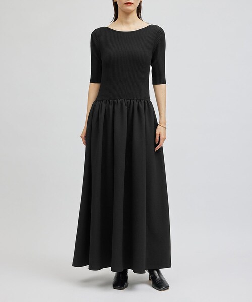 ROPE'（ロペ）の「ドッキングワンピース（ワンピース・レディース・ブラック/オフホワイト・36/38）」の13枚目の写真