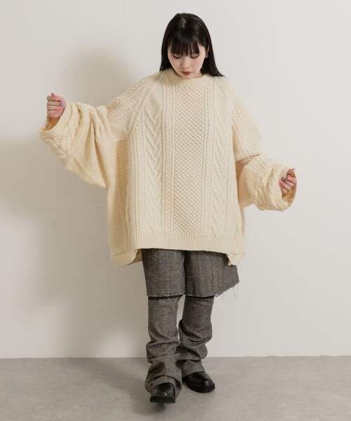 THE GOODLAND MARKET（ザグッドランドマーケット）の「77circa　make wide fisherman sweater（ニット/セーター・レディース・off1/off2/off3・one）」の21枚目の写真