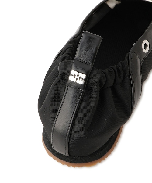 ADAM ET ROPE'(アダムエロペ)の「【GANNI(ガニー)】Lace Up Sporty Ballerina Nylon(スニーカー・レディース・ブラック・36.0/37.0/38.0)」の9枚目の写真