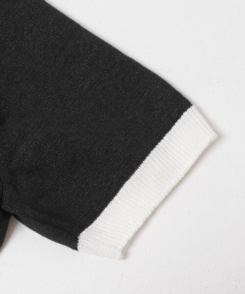 URBAN RESEARCH（アーバンリサーチ）の「PURLAM　WASHI M-G TENJIKU CREW-NECK SHORT-SLEEVE（ニット/セーター・メンズ・WHITE/BLACK/GREEN/B.PURPLE/WHITE×BK/BK×WHITE・2/3）」の18枚目の写真