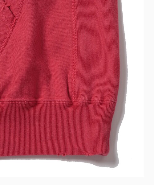 ADAM ET ROPE'(アダムエロペ)の「【BOWWOW/バウワウ】1ST MARINE DIVISION HOODIE AGEING(パーカー・メンズ・レッド・L/M/XL)」の8枚目の写真