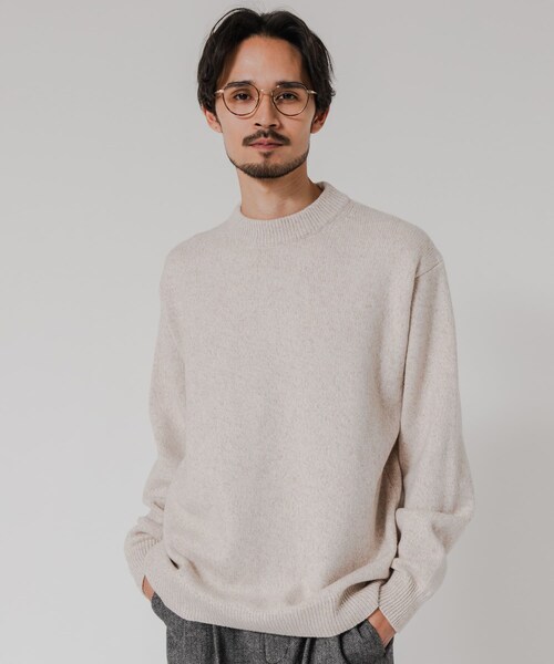 URBAN RESEARCH(アーバンリサーチ)の「MIX MOULINE CREW-NECK KNIT(ニット/セーター・メンズ・BEIGE/GRAY/BLUE/GREEN・M/L)」の17枚目の写真