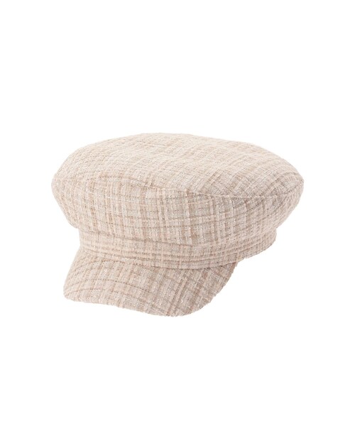 dazzlin（ダズリン）の「ラメツイードキャスケット（キャスケット・レディース・グレー/ブラック/ベージュ・F）」の3枚目の写真