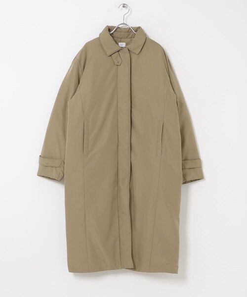 URBAN RESEARCH DOORS(アーバンリサーチドアーズ)の「ステッチレスライトダウンロングコート(テーラードジャケット・レディース・BLACK/KHK.BEG・Free)」の22枚目の写真