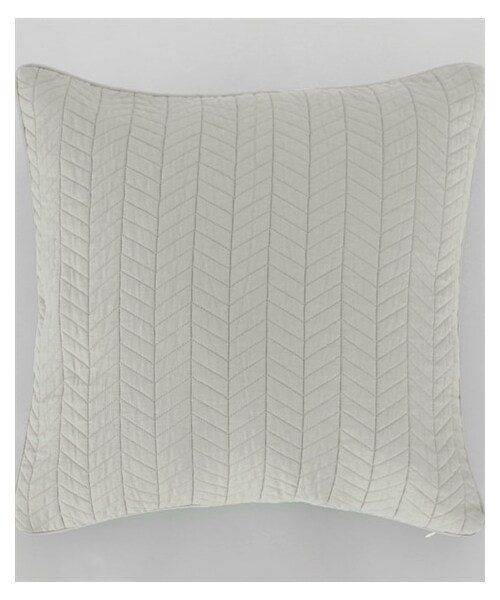 nissen（ニッセン）の「洗える！綿100％のクッションカバー（ローラン）（クッション/クッションカバー・メンズ・アイボリー系/ブルー系/グレー系/イエロー系・約45×45cm）」の4枚目の写真