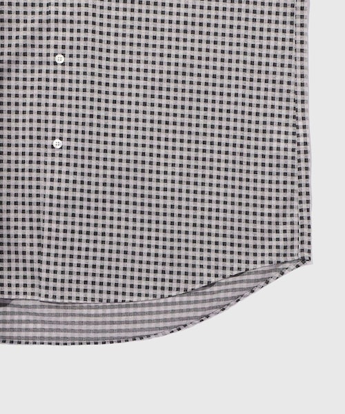 ADAM ET ROPE'（アダムエロペ）の「【KANEMASA FIL./カネマサフィル】36G Modest Check Shirt（シャツ/ブラウス・メンズ・ホワイト/グリーン・L/M）」の10枚目の写真