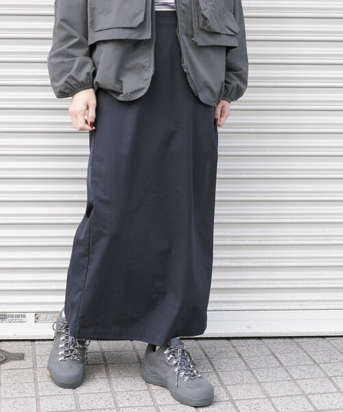 EKAL（エカル）の「SOLOTEX タイトスカート（スカート・レディース・ネイビー/ブラック・One）」の3枚目の写真