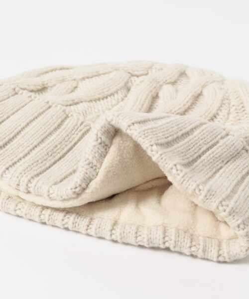 THE GOODLAND MARKET（ザグッドランドマーケット）の「AIGLE　ケーブルニットビーニー（ニットキャップ/ビーニー・レディース・SABLE/EMPIRE/POPPY・one）」の7枚目の写真