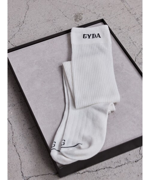GYDA（ジェイダ）の「GYDA SHEER LOOSE SOX（ソックス/靴下・レディース・オフホワイト/ブラック・F）」の4枚目の写真