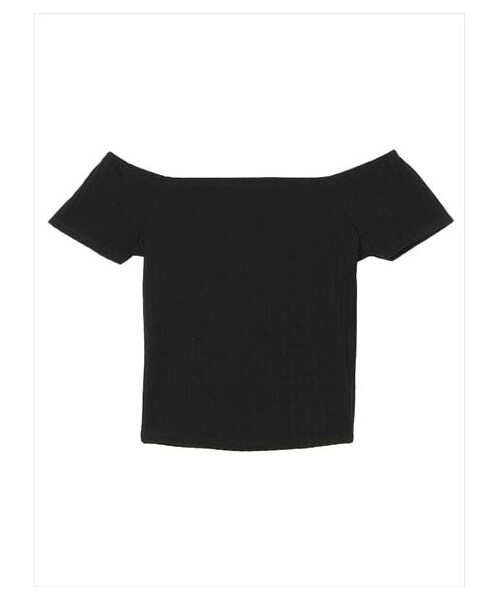 GYDA（ジェイダ）の「テレコオフショルトップス（その他トップス・レディース・オフホワイト/ピンク/ブラック・F）」の8枚目の写真