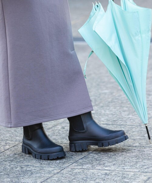 RODE SKO（ロデスコ）の「厚底サイドゴアラバーブーツ（レインシューズ・レディース・BLACK・36/37/38）」の9枚目の写真