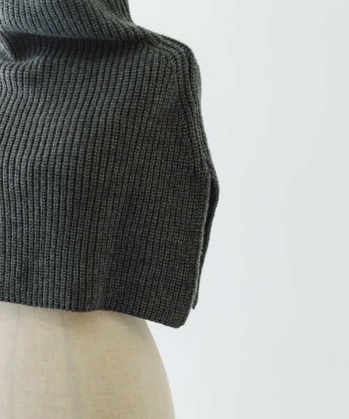 RODE SKO（ロデスコ）の「リブネックウォーマー（ネックウォーマー/スヌード・レディース・GRAY/BEIGE・one）」の10枚目の写真