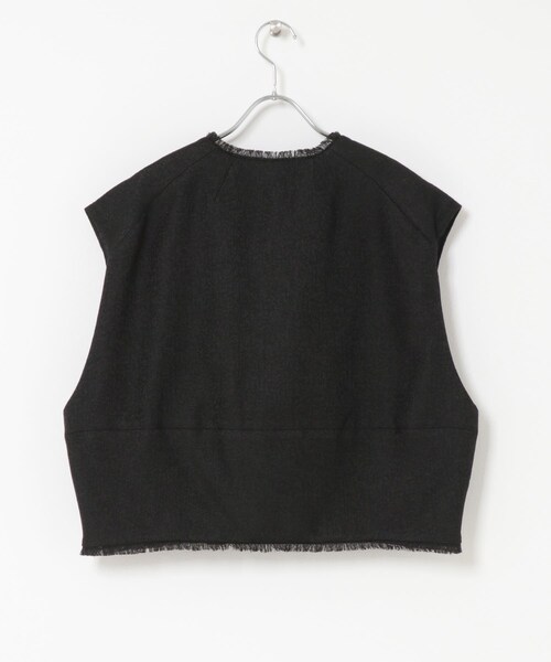 URBAN RESEARCH ROSSO（アーバンリサーチロッソ）の「CHIGNON　ツイードショートベスト（ベスト・レディース・CAMEL/BLACK・Free）」の12枚目の写真