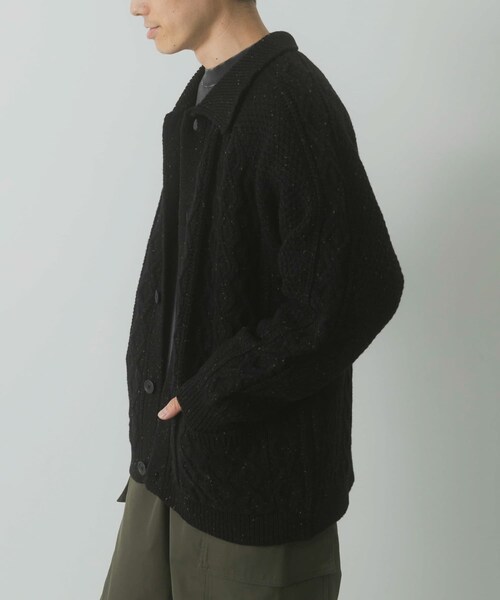 ITEMS URBANRESEARCH（アイテムズ アーバンリサーチ）の「ウール混 フィッシャーマンカーディガン（カーディガン/ボレロ・メンズ・WHT/NVY/BLK・M/L）」の19枚目の写真