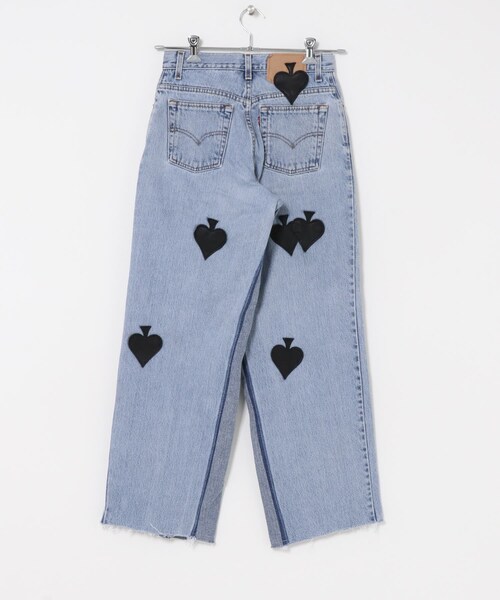 URBAN RESEARCH(アーバンリサーチ)の「TanC TOKYO W.SPADE PATCH BUGGY REMAKE DENIM(デニムパンツ・レディース・BLUE1/BLUE2/BLUE3/BLUE4・28/30)」の17枚目の写真