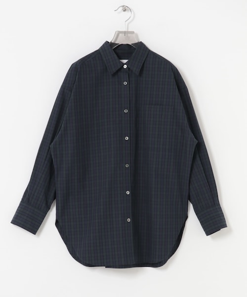 URBAN RESEARCH(アーバンリサーチ)の「new basic BROAD BIG SHIRTS(シャツ/ブラウス・レディース・BLUE/CHECK・FREE)」の2枚目の写真