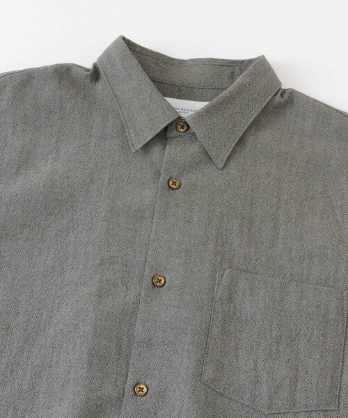 URBAN RESEARCH（アーバンリサーチ）の「new basic　ALBATROSS WOOL SHIRTS（シャツ/ブラウス・メンズ・GRAY/BROWN・M/L/XL）」の8枚目の写真