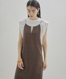 SALON adam et rope' | 【UVケア・接触冷感・洗濯耐久】PRIMA VEIL ショルダータックノースリーブTシャツ(Tシャツ/カットソー)