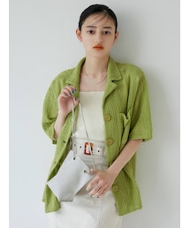 MURUA | メッシュオープンカラーシャツ【セットアップ着用可】(シャツ/ブラウス)