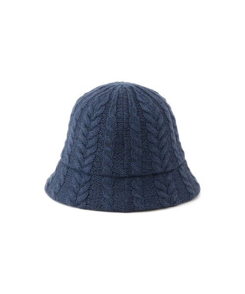Jayro（ジャイロ）の「POLO BCSケーブルニットハット（ハット・レディース・チャコール/ホワイト系/ブルー/レッド・F）」の7枚目の写真