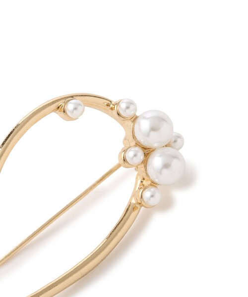 ROPE' PICNIC（ロペピクニック）の「スリムメタルデザインブローチ（ブローチ/コサージュ・レディース・ゴールド/シルバー・F）」の9枚目の写真