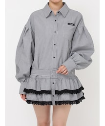 jouetie | ヘムフリルチュニックシャツ(シャツ/ブラウス)