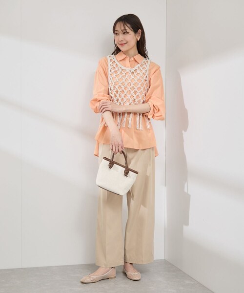ROPE' PICNIC(ロペピクニック)の「かぎ針ビスチェ×タンクトップセット(ベスト・レディース・ブラック/キナリ・38)」の22枚目の写真