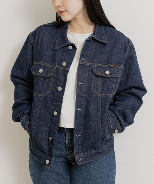THE GOODLAND MARKET（ザグッドランドマーケット）の「NUDIE JEANS　Danny 40s Redcast DENIM JACKET（デニムジャケット・メンズ・D.Blue・S/M/L）」の3枚目の写真