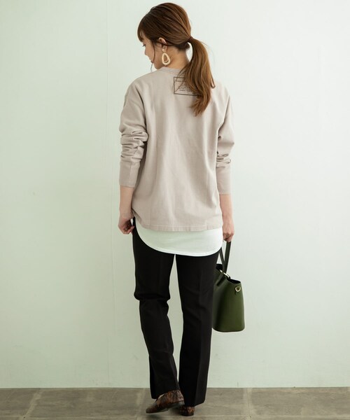 URBAN RESEARCH Sonny Label（アーバンリサーチサニーレーベル）の「センタープレスフレアパンツ（その他パンツ・レディース・オレンジ/オフ/ブラック・36/38）」の13枚目の写真