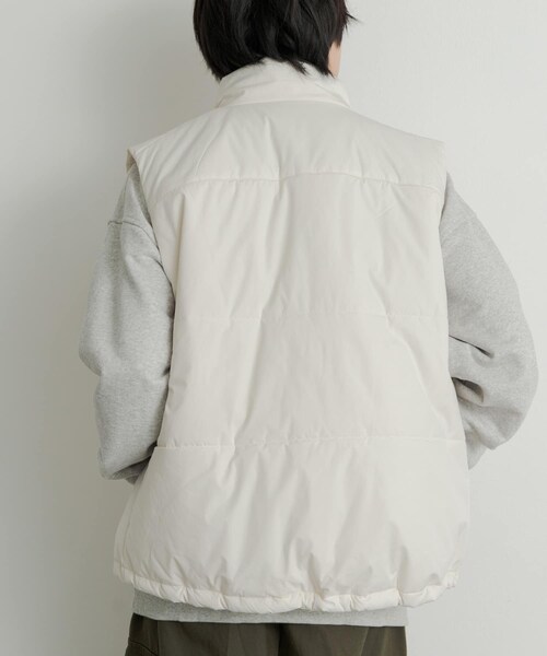 SENSE OF PLACE by URBAN RESEARCH（センスオブプレイスバイアーバンリサーチ）の「パデットドローコードツキベスト（その他アウター・メンズ・GRAY/IVORY/BLACK・M/L）」の9枚目の写真