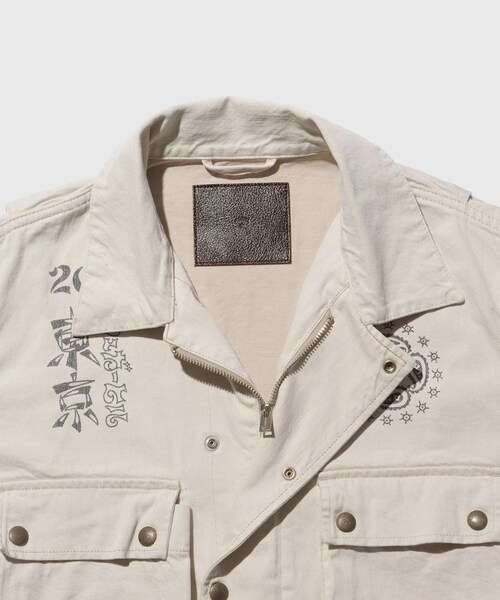 SUGARHILL/シュガーヒル】TATTOO FLASH PRINT POCKET DENIM JACKET
