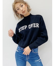 GYDA | STEP OVERハイネックニット TOPS(ニット/セーター)