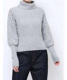 LAGUNAMOON | ショルダーエンブロイダリーニットトップス(ニット/セーター)