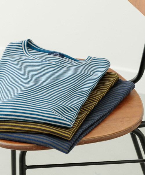 ITEMS URBANRESEARCH（アイテムズ アーバンリサーチ）の「天竺ボーダーロングスリーブカットソー（Tシャツ/カットソー・メンズ・BLU/BRN/CHA・M/L）」の20枚目の写真