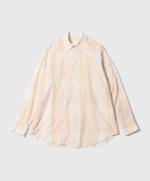 ADAM ET ROPE'(アダムエロペ)の「【KAPTAIN SUNSHINE/キャプテンサンシャイン】Gauze Plaid Plain Shirt(シャツ/ブラウス・メンズ・ホワイト系/グリーン系・2/3/4)」の1枚目の写真