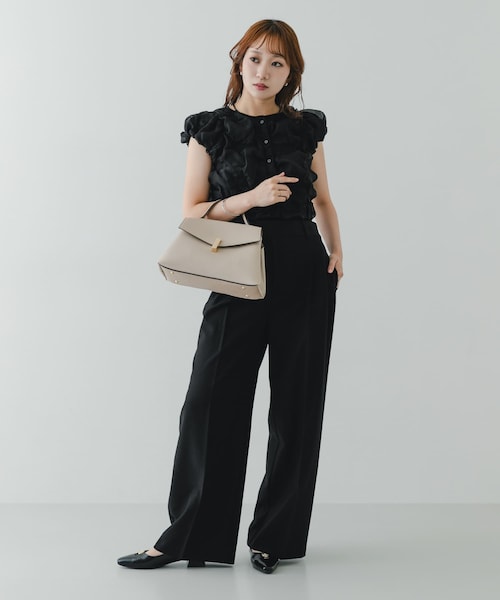RODE SKO（ロデスコ）の「フラップワンハンドルバッグ（ハンドバッグ・レディース・BLACK/MOCHA/IVORY・One）」の12枚目の写真