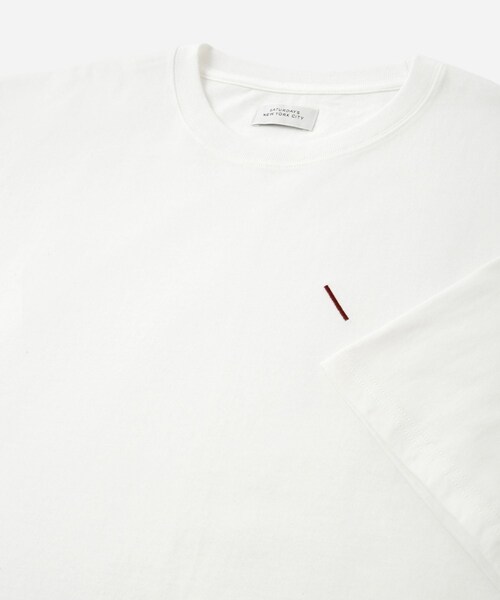 Saturdays NYC（サタデーズ ニューヨークシティ ）の「SATURDAYS Arrangement SS T-Shirt（Tシャツ/カットソー・レディース・ブラック/ホワイト/ブルー・L/M/S/XL）」の18枚目の写真