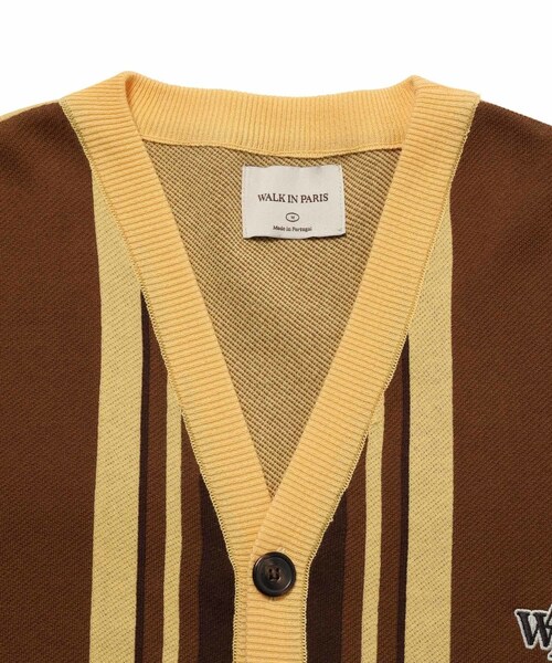 ADAM ET ROPE'(アダムエロペ)の「【WALK IN PARIS/ウォーク イン パリス】Le cardigan dore de papi(カーディガン/ボレロ・メンズ・ベージュ・L/M)」の5枚目の写真