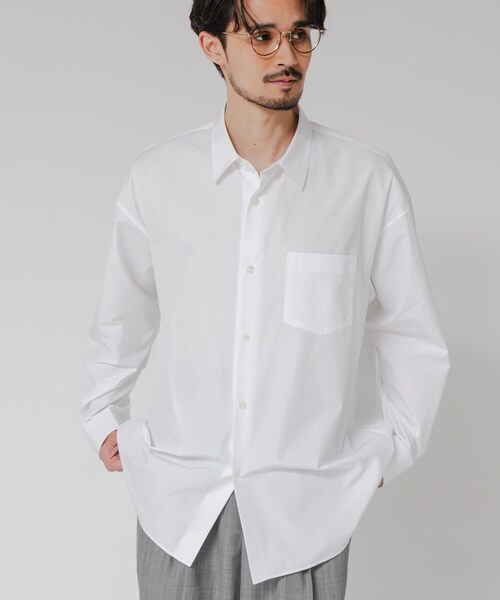 URBAN RESEARCH（アーバンリサーチ）の「THOMAS MASON OVER SHIRTS（シャツ/ブラウス・メンズ・WHITE/ROYAL/TEAL BLUE/IVORY ST/NAVY ST・S/M/L/XL）」の10枚目の写真