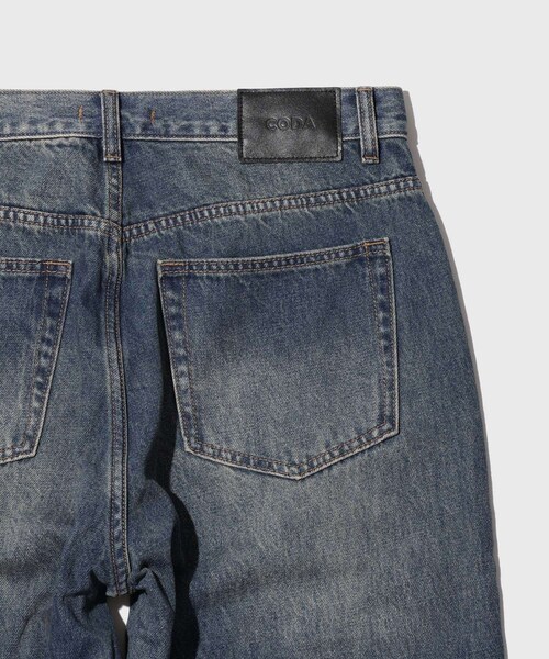 ADAM ET ROPE'(アダムエロペ)の「【CODA/コーダ】INDIGO VINTAGE WASHED DISTRESSED BREAK CUT FLARED JEANS(デニムパンツ・メンズ・ブルー系・0/1/2)」の8枚目の写真