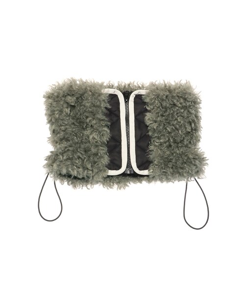 UN3D.（アンスリード）の「BIG BOA NECK WARMER（マフラー・レディース・ホワイト/グレー/ブラック・F）」の3枚目の写真