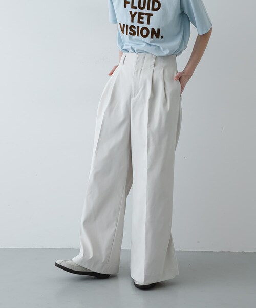 SENSE OF PLACE by URBAN RESEARCH(センスオブプレイスバイアーバンリサーチ)の「『XS/Lサイズ/WEB限定』バギーチノパンツ(チノパンツ・レディース・IVORY/BEIGE/NAVY・XS/S/M/L)」の12枚目の写真