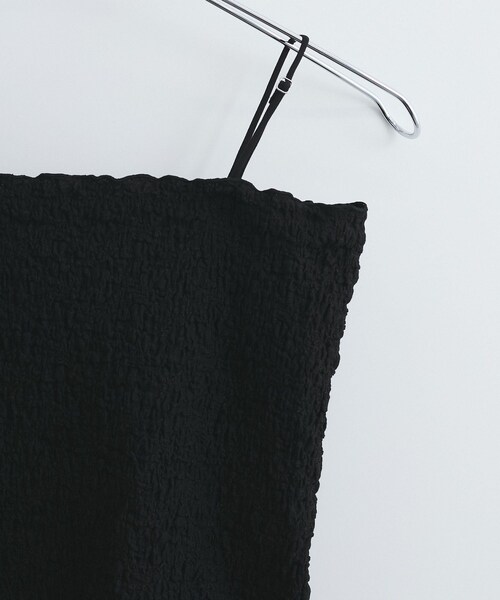 VIS(ビス)の「【洗える】シャーリングキャミソール(キャミソール・レディース・ブラック/ホワイト/ピンク系・F)」の12枚目の写真