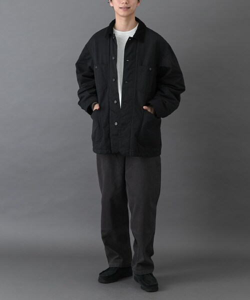 URBAN RESEARCH DOORS（アーバンリサーチドアーズ）の「FORK&SPOON　インサレーションカバーオール（カバーオール・メンズ・BLACK/IVORY・4/5）」の17枚目の写真