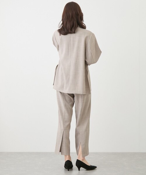 Jayro（ジャイロ）の「リネンライクパンツ（スラックス・レディース・グレー/ベージュ・M）」の14枚目の写真