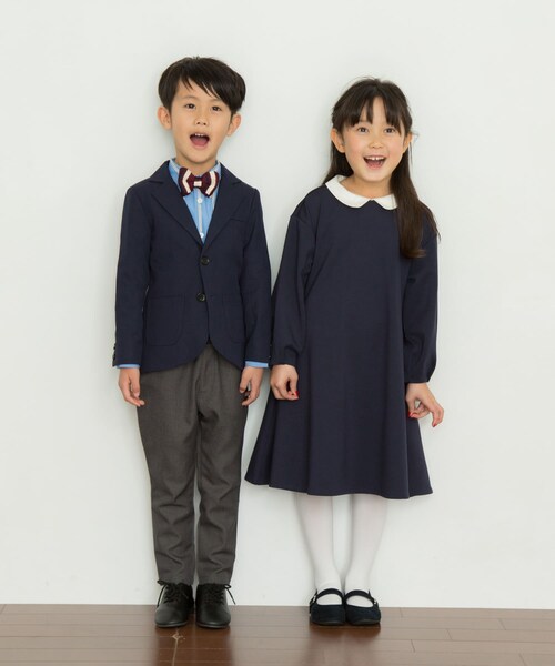 URBAN RESEARCH DOORS（アーバンリサーチドアーズ）の「付け襟フレアワンピース(KIDS)（ワンピース・キッズ・BEIGE/NAVY・105/120/135）」の14枚目の写真