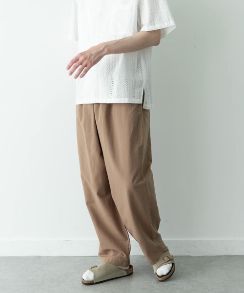 URBAN RESEARCH Sonny Label（アーバンリサーチサニーレーベル）の「リネン混ワイドイージーパンツ（その他パンツ・メンズ・ブラック/ベージュ・S/M/L）」の19枚目の写真