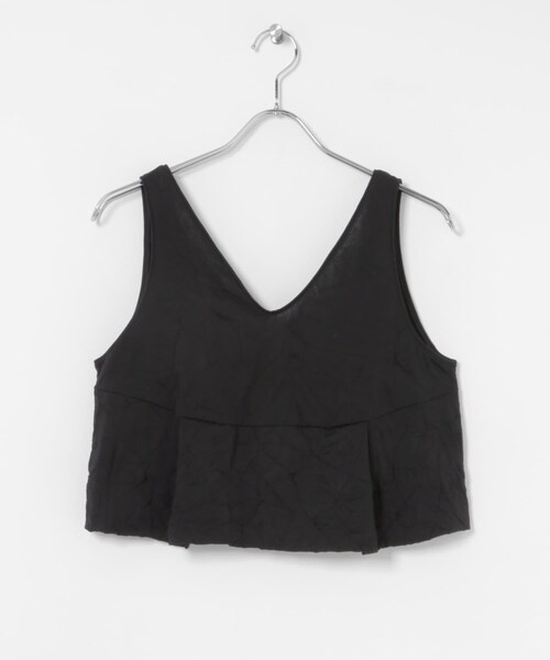 URBAN RESEARCH（アーバンリサーチ）の「『別注』GGG×URBAN RESEARCH　クロップドワッシャートップス（タンクトップ・レディース・BLACK/WHITE・FREE）」の21枚目の写真