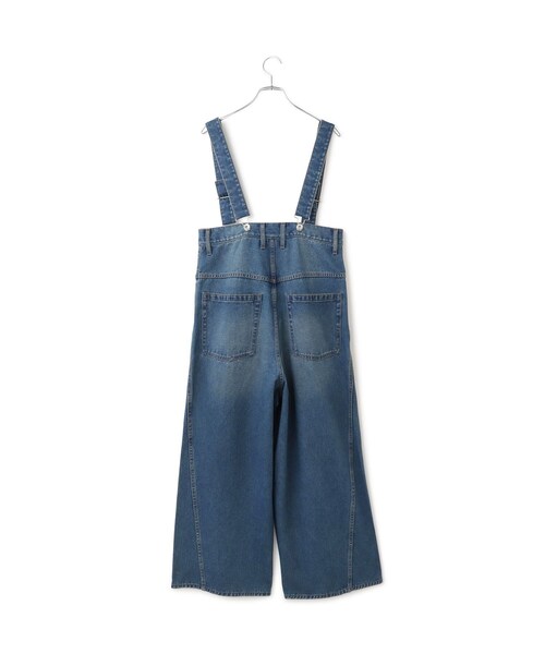 ADAM ET ROPE'(アダムエロペ)の「【サステナブル】2WAYデニムサロペット(サロペット/オーバーオール・レディース・ブラック/ブルー・36/38)」の19枚目の写真